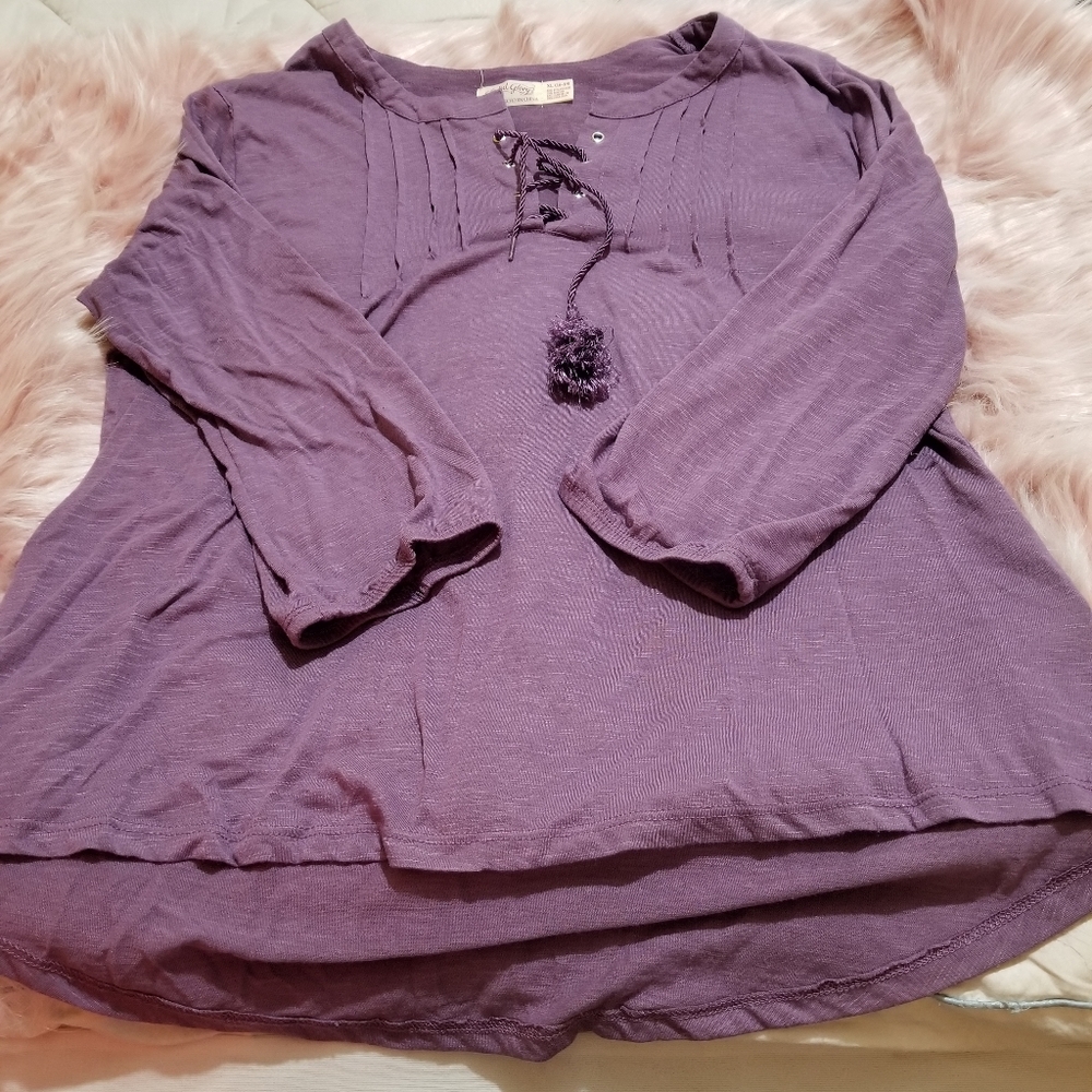 Faded Glory Purple Blouse 4 for $20